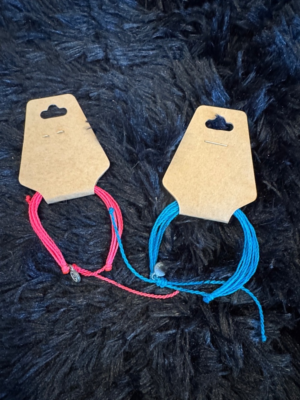 Puravida Adjustable Friendship Bracelet Set - Pink & Blue
